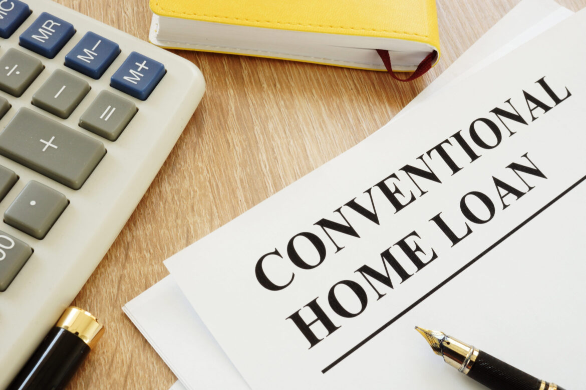 Conventional home loan form and a pen.