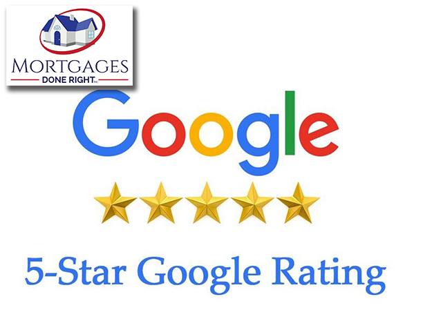 mortgages done right 5 star google rating