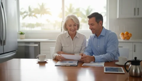 Florida homeowners reviewing reverse mortgage options