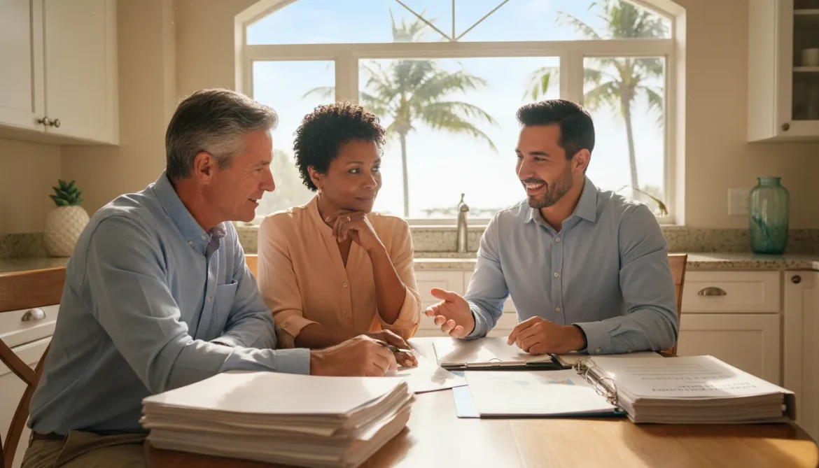 South Florida homeowners reviewing what is a reverse mortgage