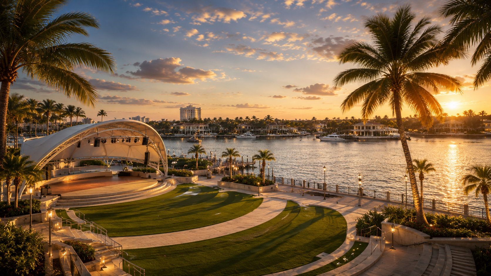 West Palm Beach waterfront and Meyer Amphitheater mortgage guidance