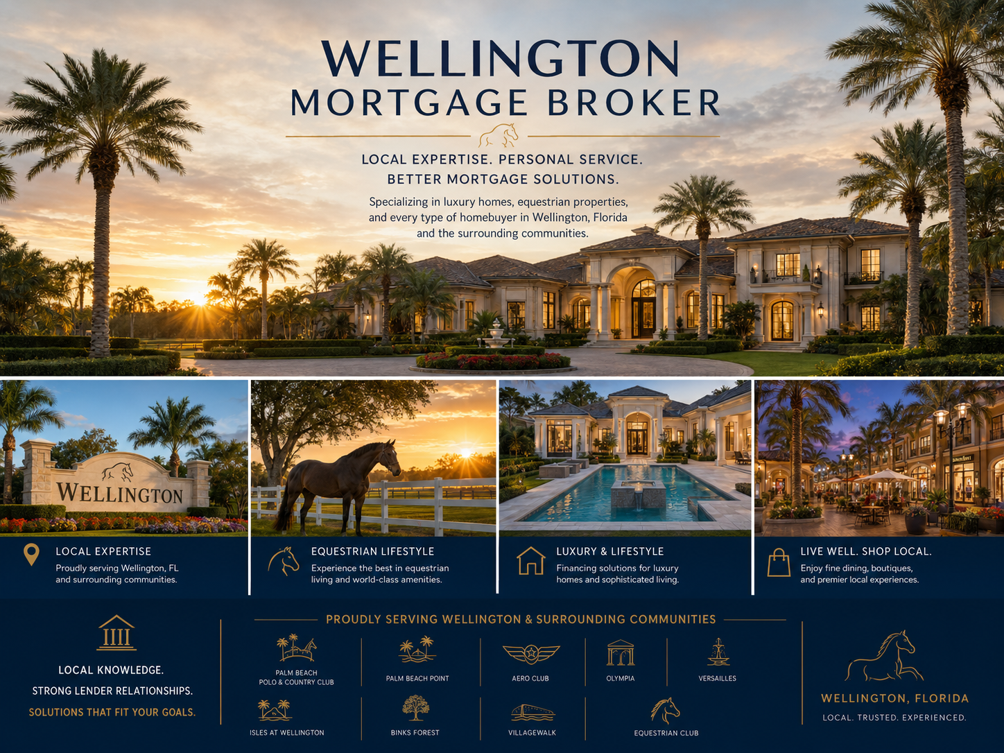 Wellington Mortgage Broker luxury homes equestrian properties and local communities