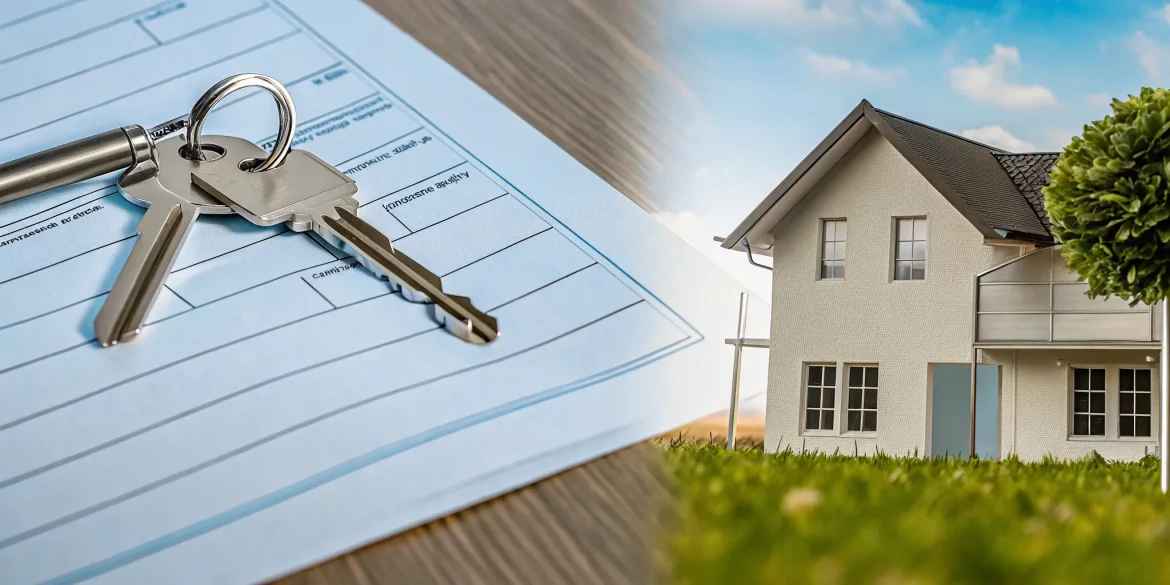 Florida home key beside mortgage approval documents