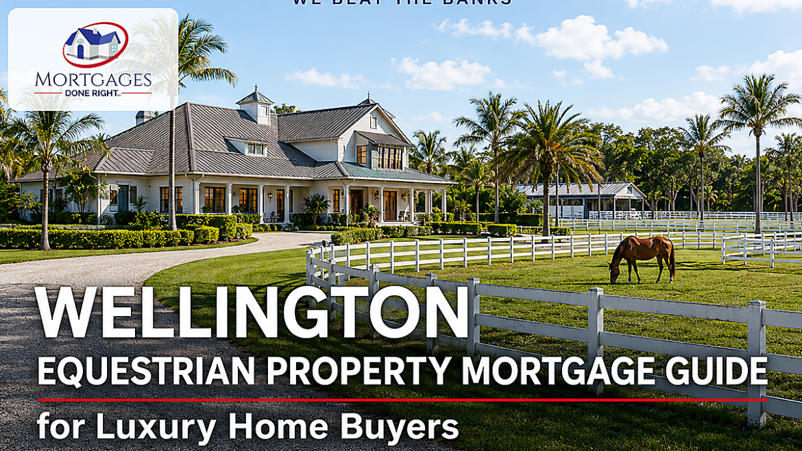 Wellington equestrian property mortgage planning for a luxury acreage home