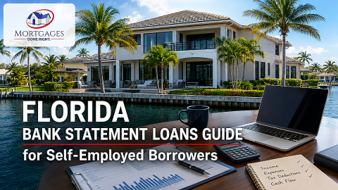 Bank statement loans Florida for a self-employed homebuyer reviewing business income