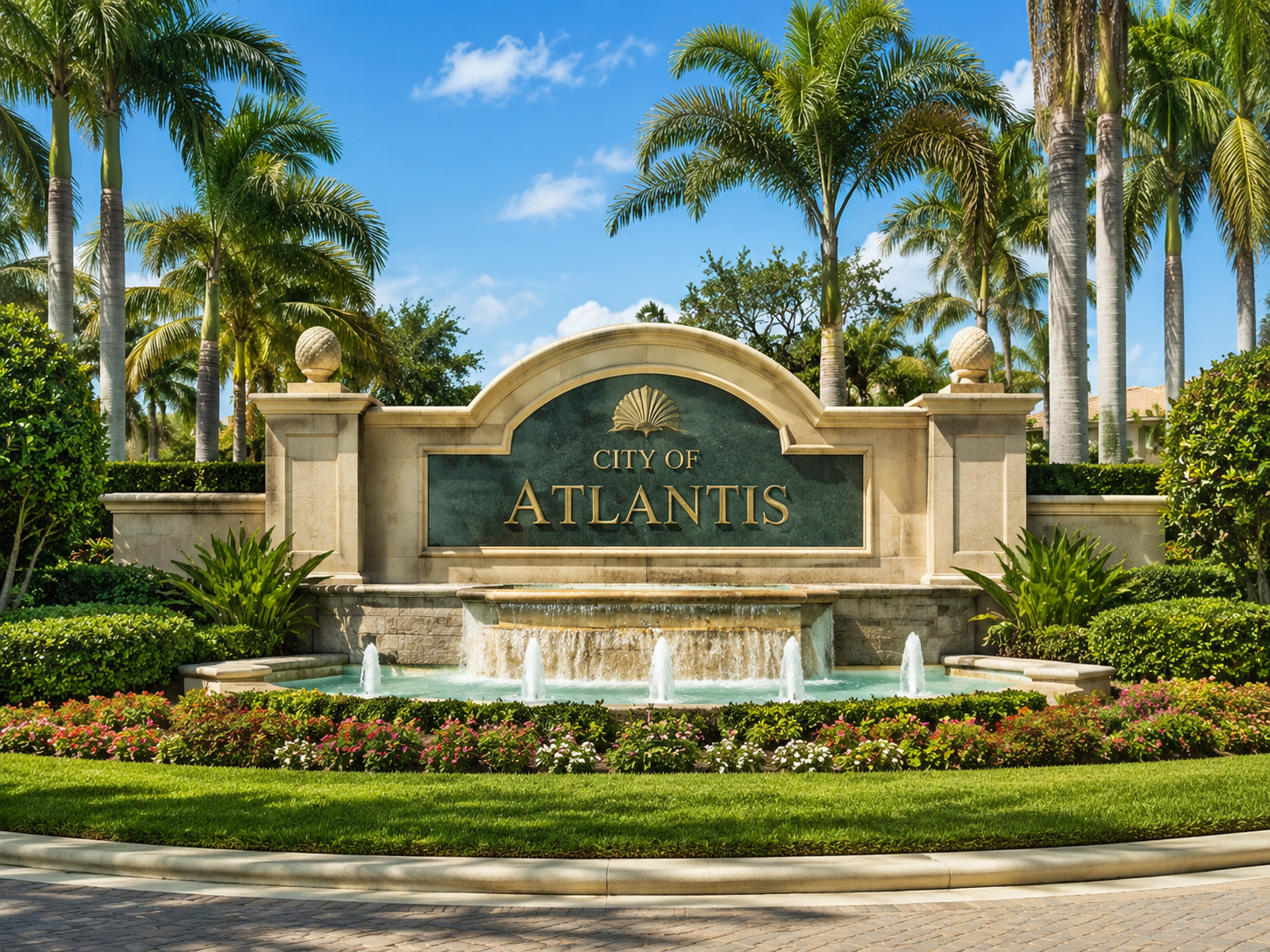 City of Atlantis Florida entrance