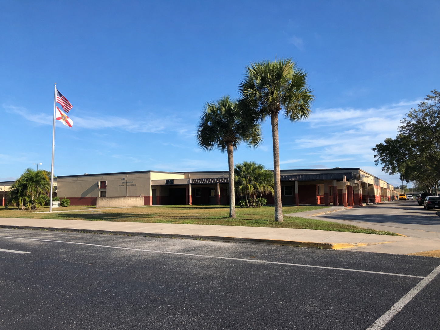 School and community scene representing Belle Glade and Pahokee Florida