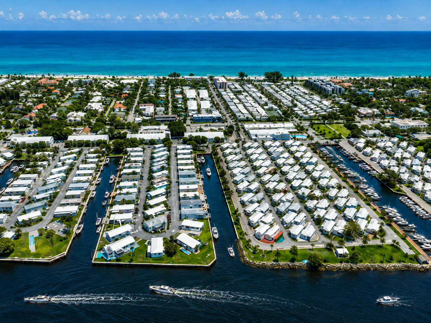 Aerial view of Briny Breezes Florida