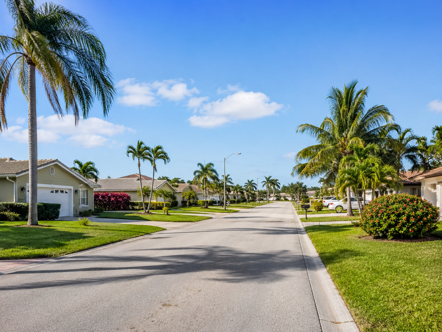 Residential neighborhood in Haverhill Florida