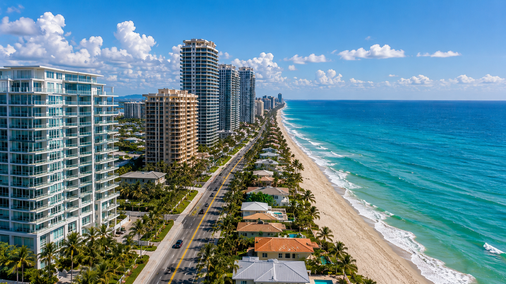 Highland Beach Florida oceanfront condominiums and luxury homes