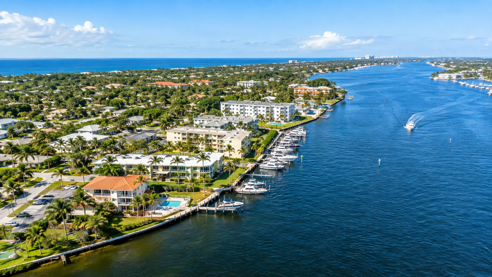 Hypoluxo Florida Intracoastal waterfront homes and marina