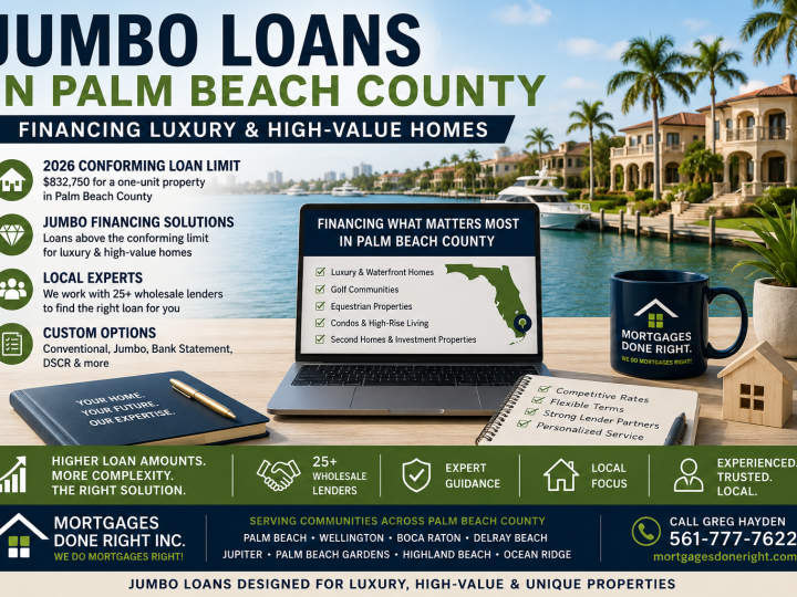 Jumbo Loans in Palm Beach County: Financing Luxury & High-Value Homes