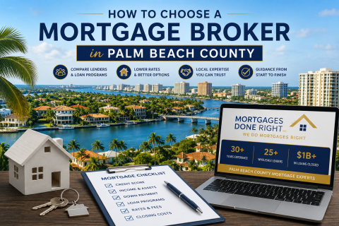 how to choose a mortgage broker in Palm Beach County Florida