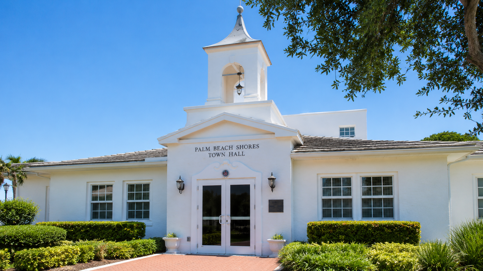 Palm Beach Shores Town Hall on Singer Island Florida