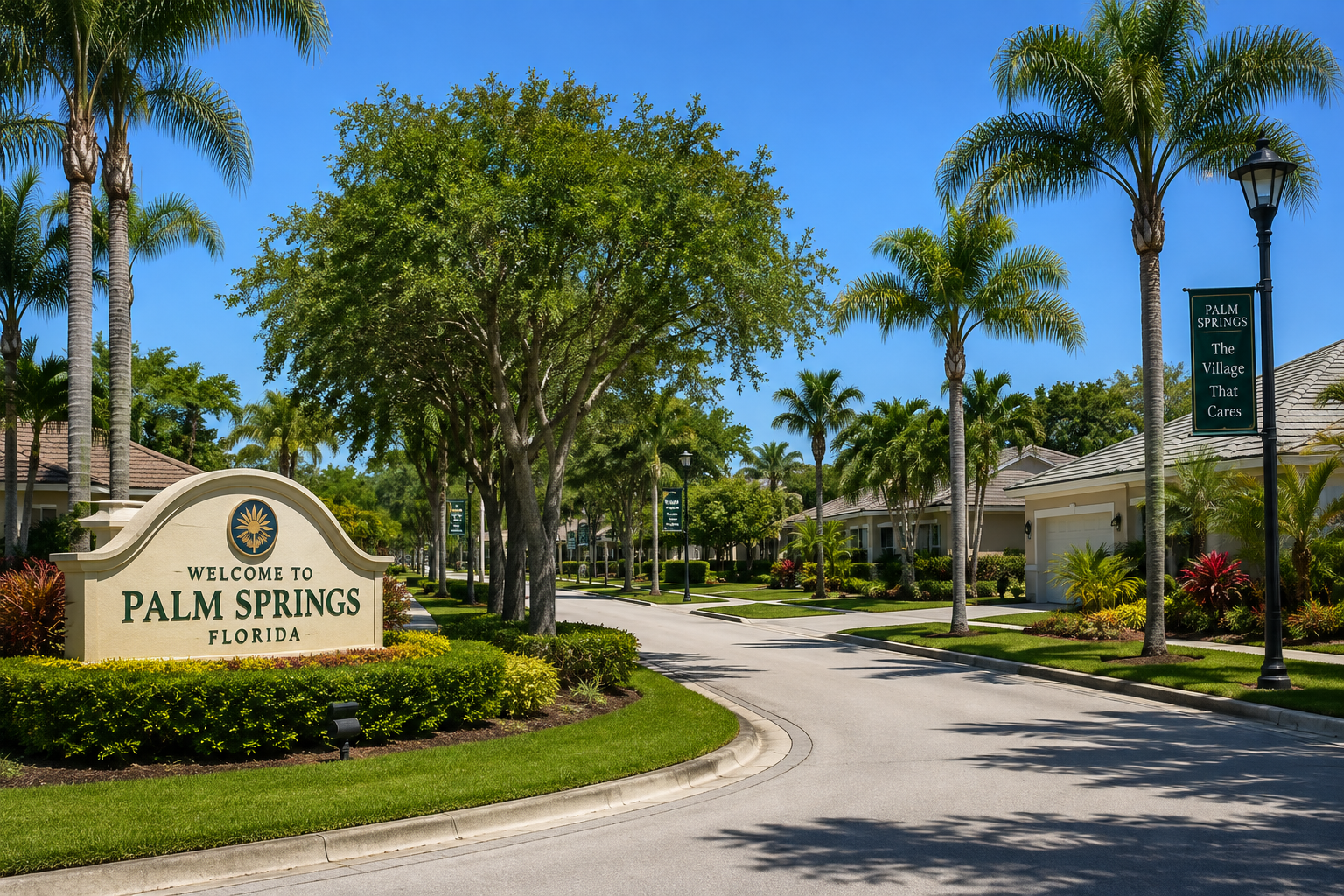 Palm Springs Florida neighborhood and local community