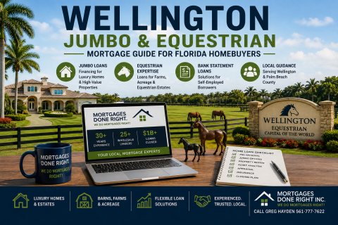Wellington jumbo mortgage financing for luxury and equestrian homes