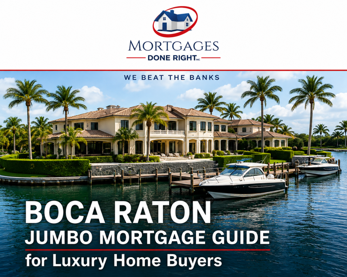Boca Raton jumbo mortgage planning for a luxury waterfront home