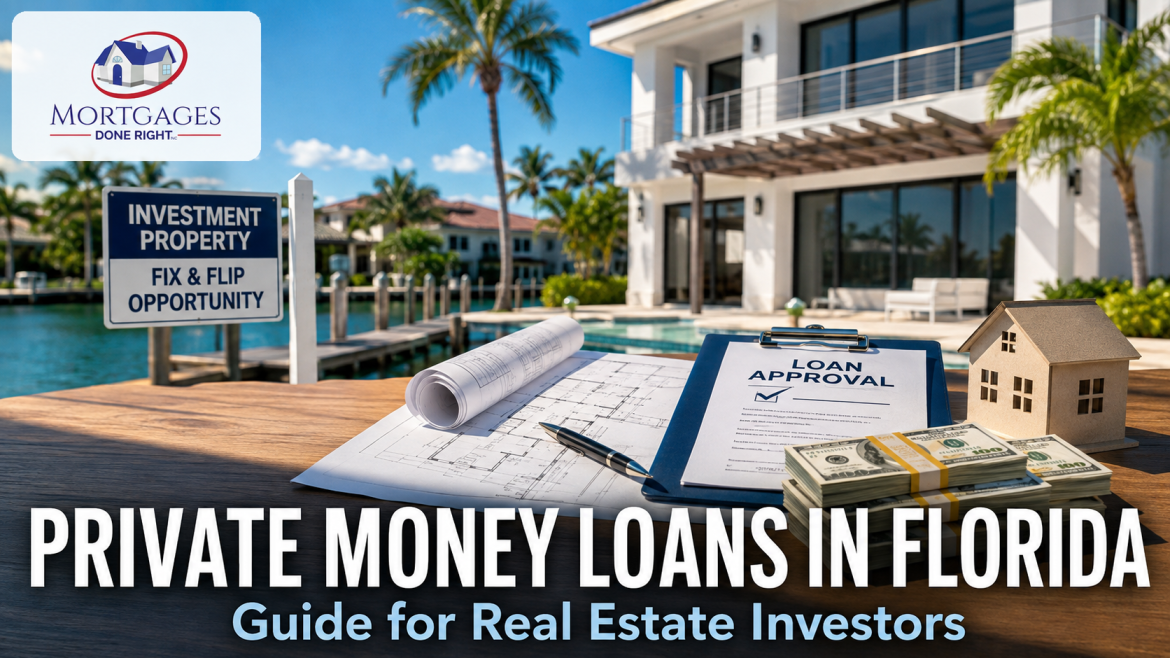 Private money loans Florida for a real estate investor comparing financing options