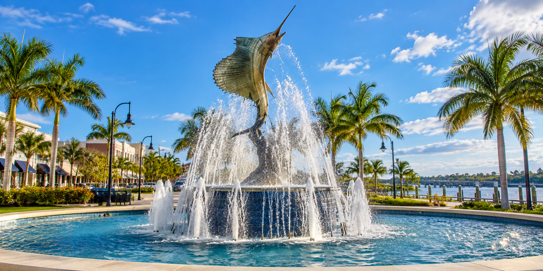 Historic Downtown Stuart and the St. Lucie River waterfront