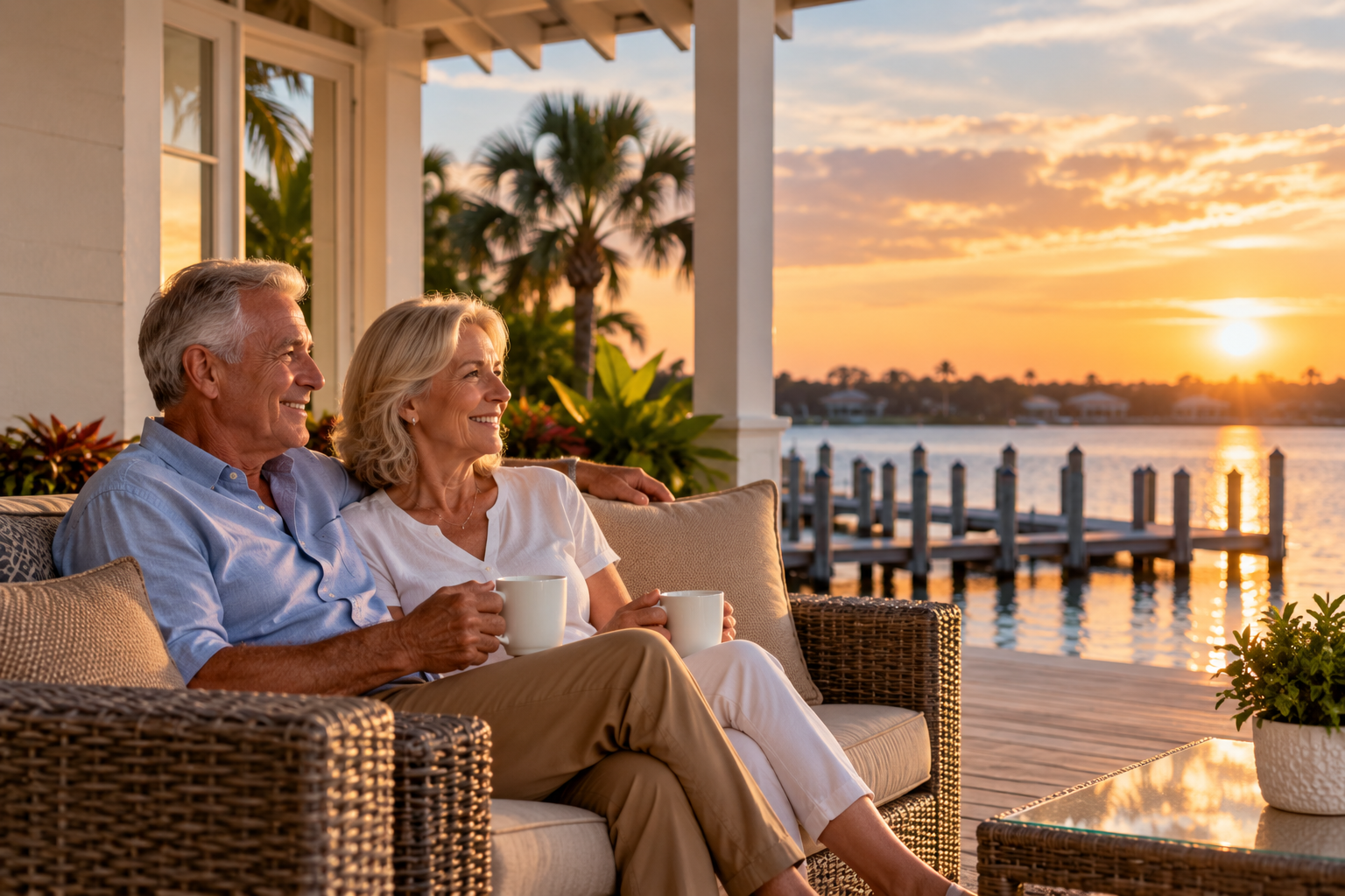Stuart, Florida retirees reviewing reverse mortgage options