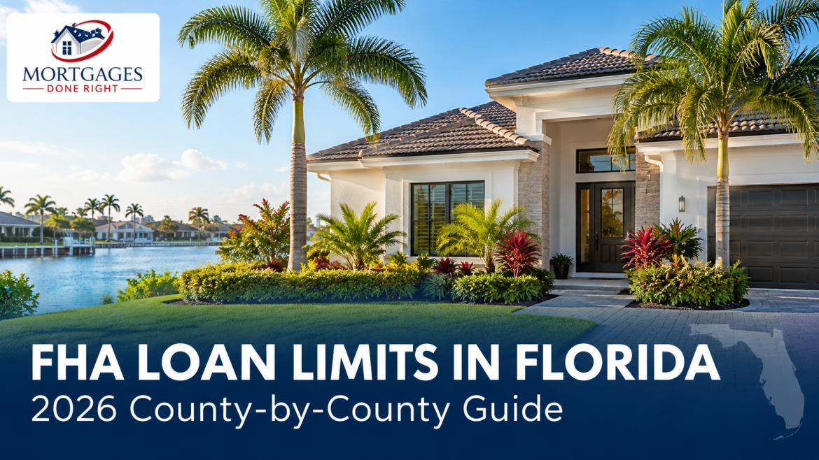 FHA loan limits in Florida by county for 2026 homebuyers